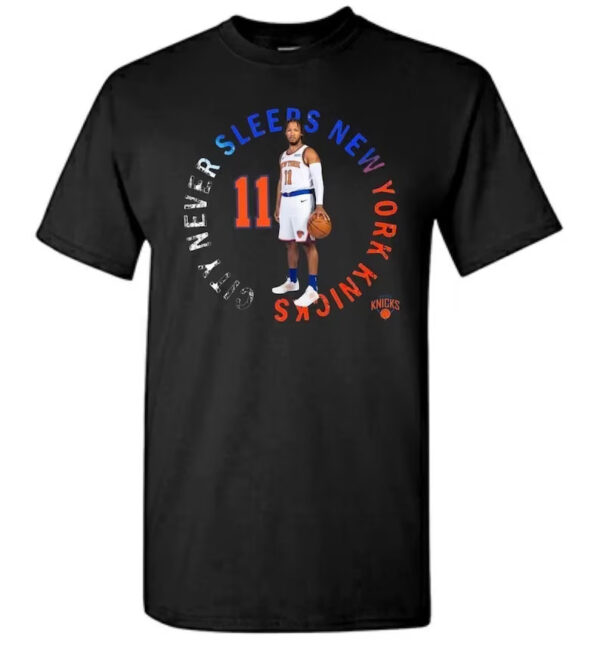 Jalen Brunson Knickls City Never Sleeps T-Shirt